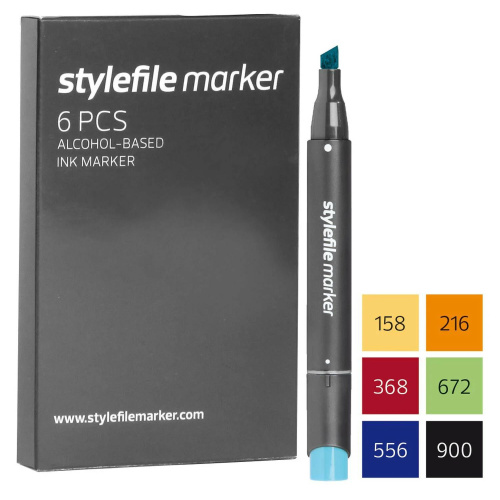 Stylefile Marker 6 Set -...