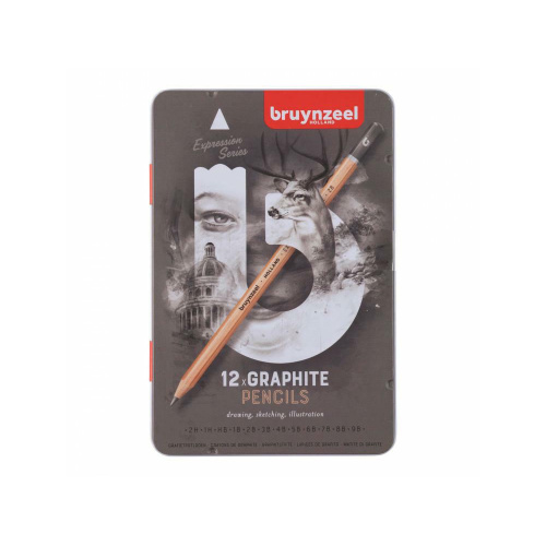 Zestaw ołówków grafitowych Expression - Bruynzeel - 12 szt