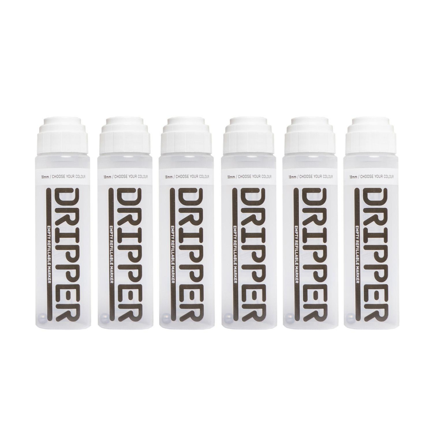 6x Dope Dripper 18mm EMPTY