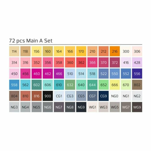 Stylefile Marker 72 Set - Main A