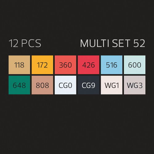 Stylefile Marker 12 Set - Special 52