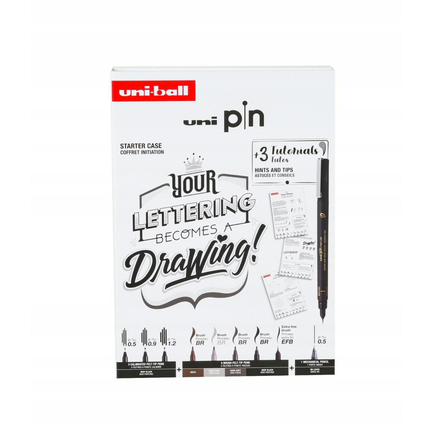 Zestaw Uni Pin Starter Lettering