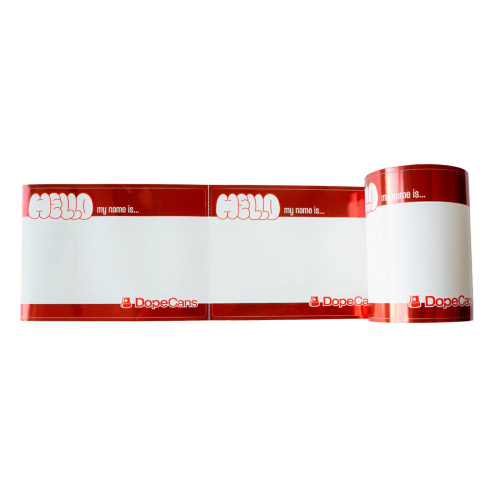 Wlepki Dope Hello My Name Is Red Metallic