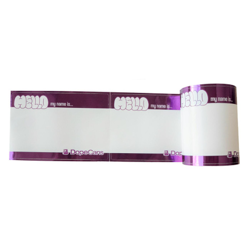 Wlepki Dope Hello My Name Is Violet Metallic