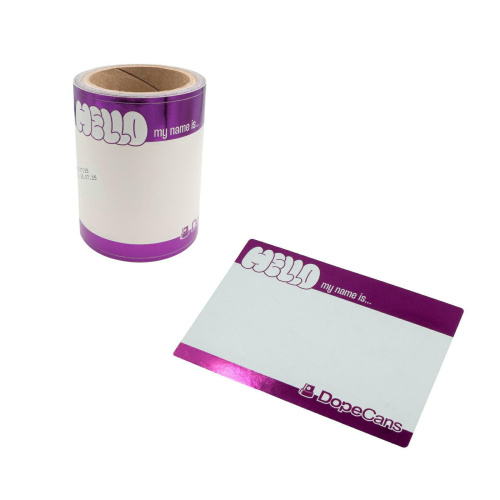 Wlepki Dope Hello My Name Is Violet Metallic